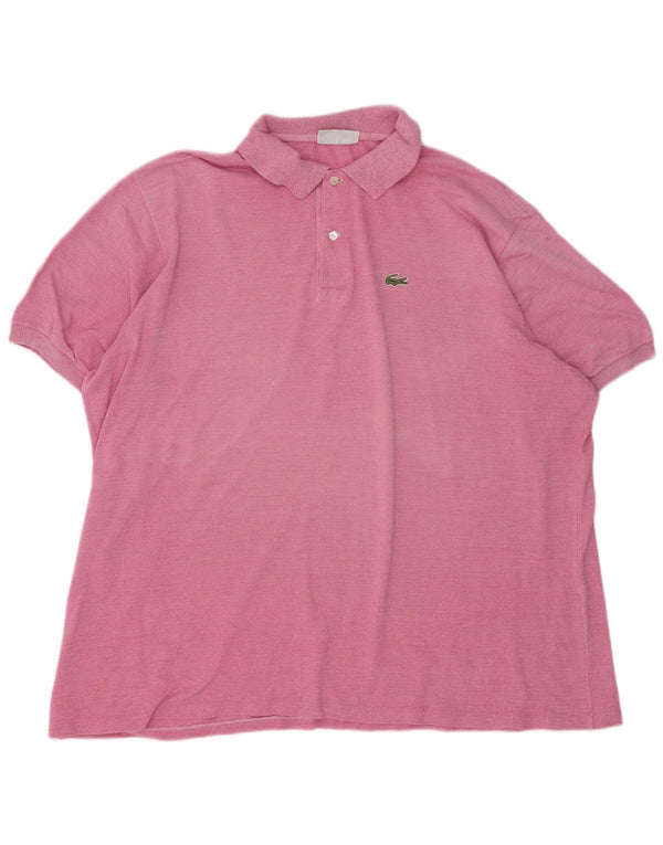 Lacoste Polo Homme Taille 8 3XL Rose Moucheté Coton