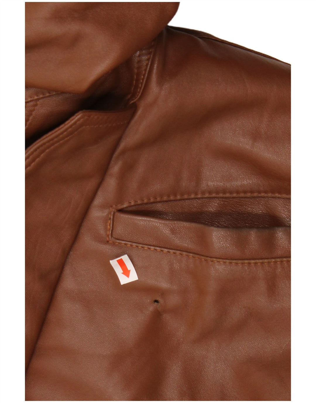 veste en cuir homme vintage UK 42 XL Cuir Marron