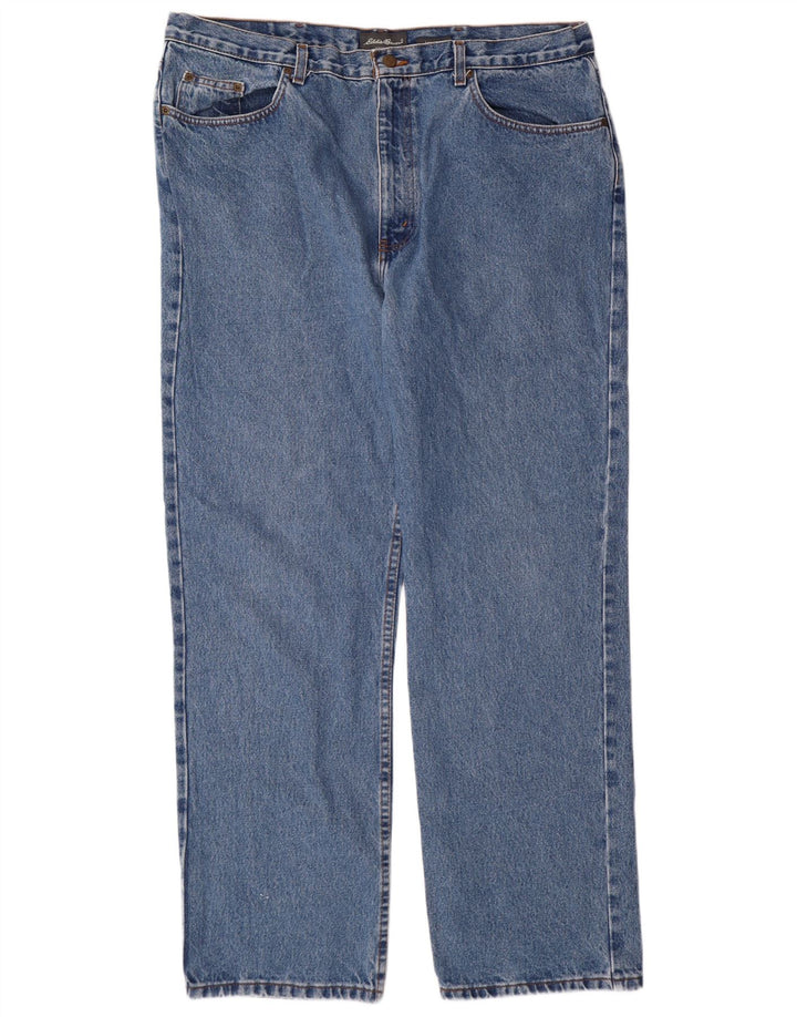Eddie Bauer Jean ample homme W40 L32 bleu coton