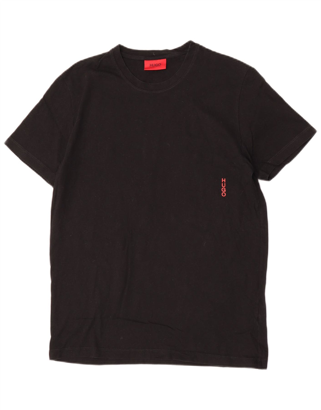 Hugo Boss Hommes T-Shirt Top Petit Noir Coton