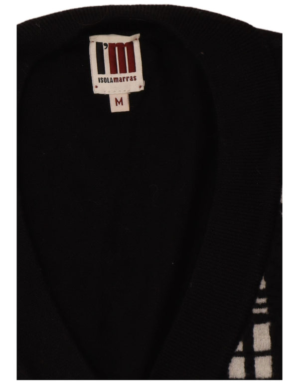 I'M ISOLA MARRAS Débardeur long pour femme UK 14 Medium Noir Rayé