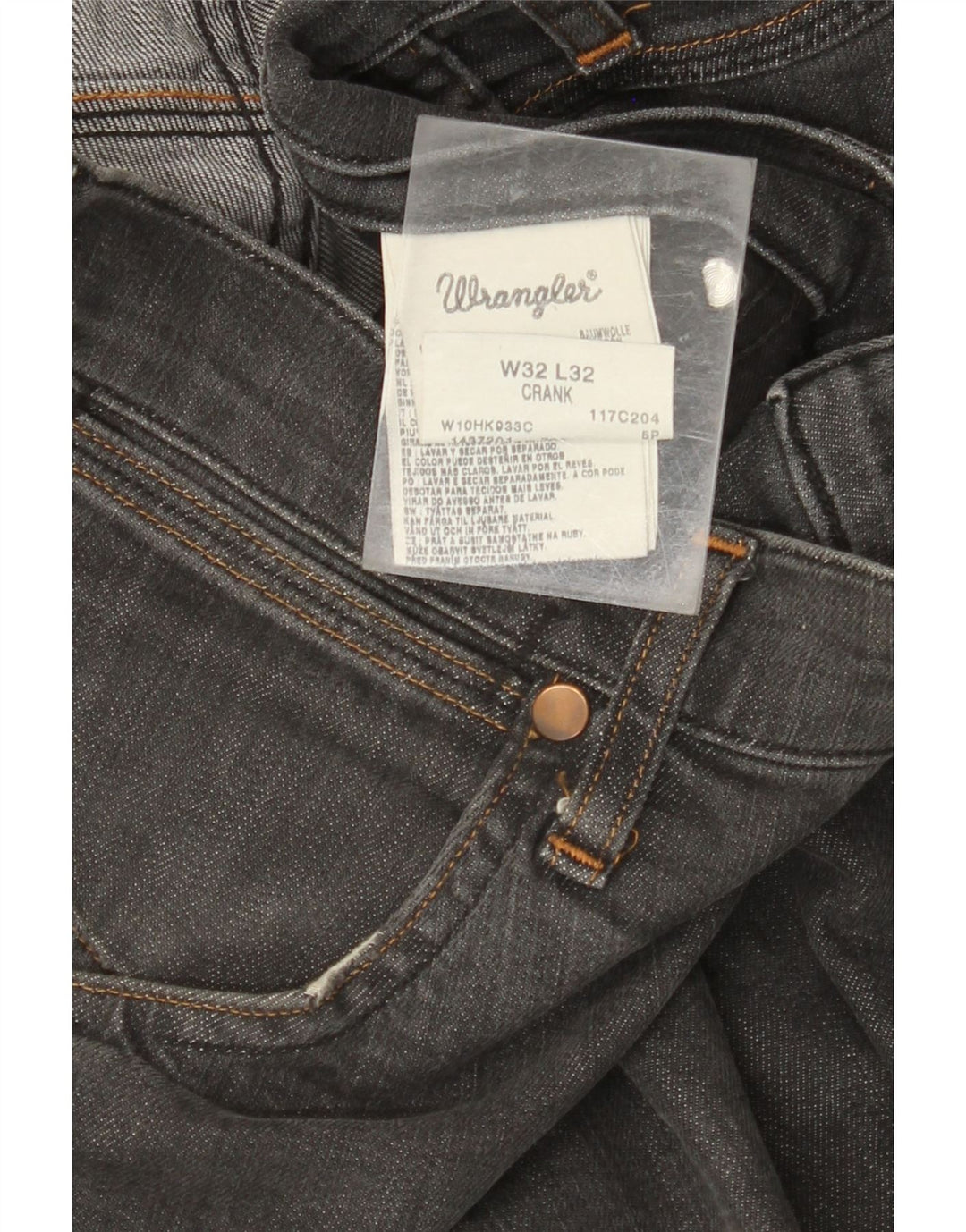 WRANGLER Jean droit à manivelle pour homme W32 L32 gris coton