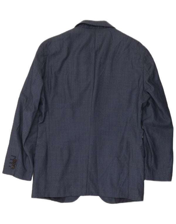 Hugo Boss Veste blazer à 2 boutons pour homme EU 48 Bleu marine moyen Laine