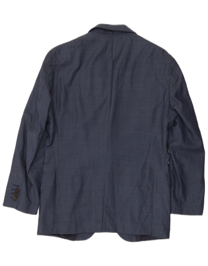 Hugo Boss Veste blazer à 2 boutons pour homme EU 48 Bleu marine moyen Laine
