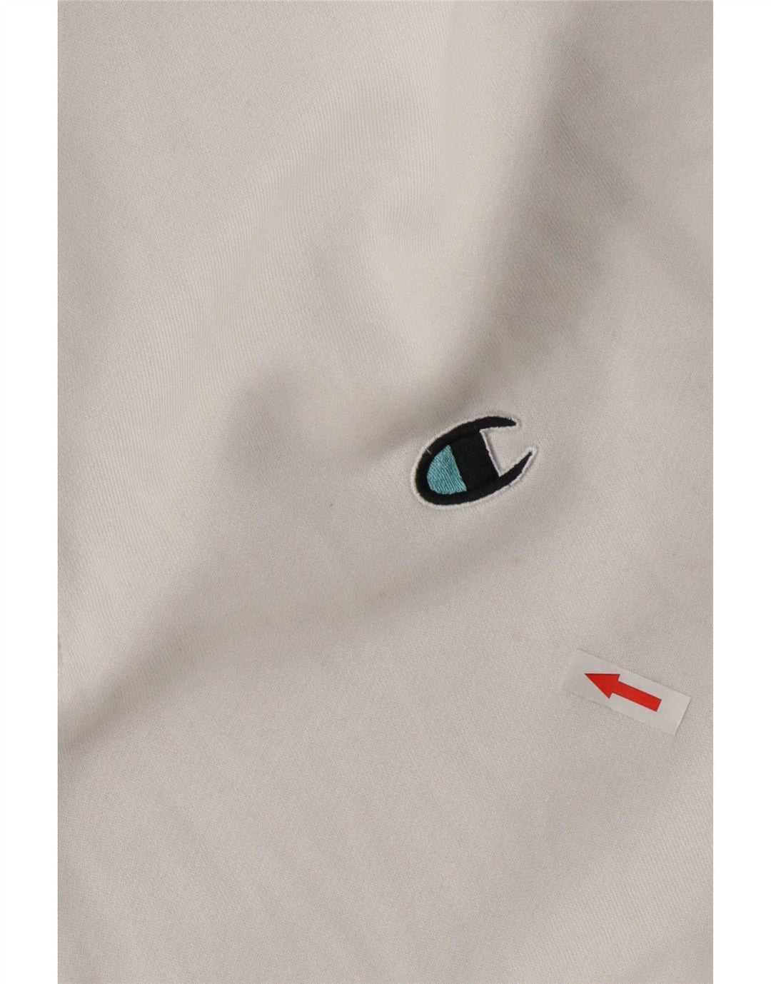 Champion Sweat-shirt à col zippé pour homme Grand coton blanc