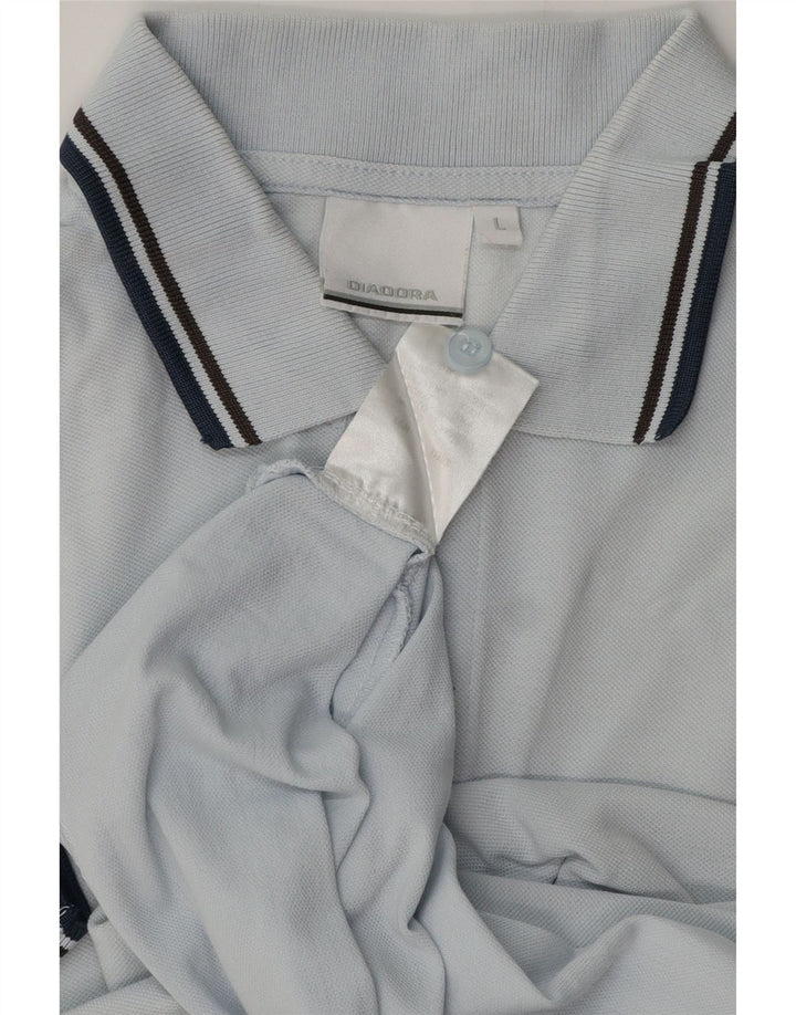 Diadora Polo Homme Grand Bleu Coton
