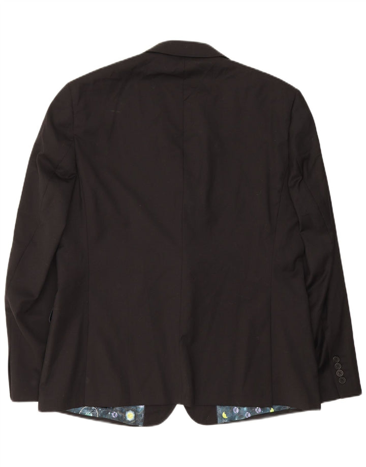 Ted Baker Veste blazer à 2 boutons pour homme US 46 3XL Laine noire