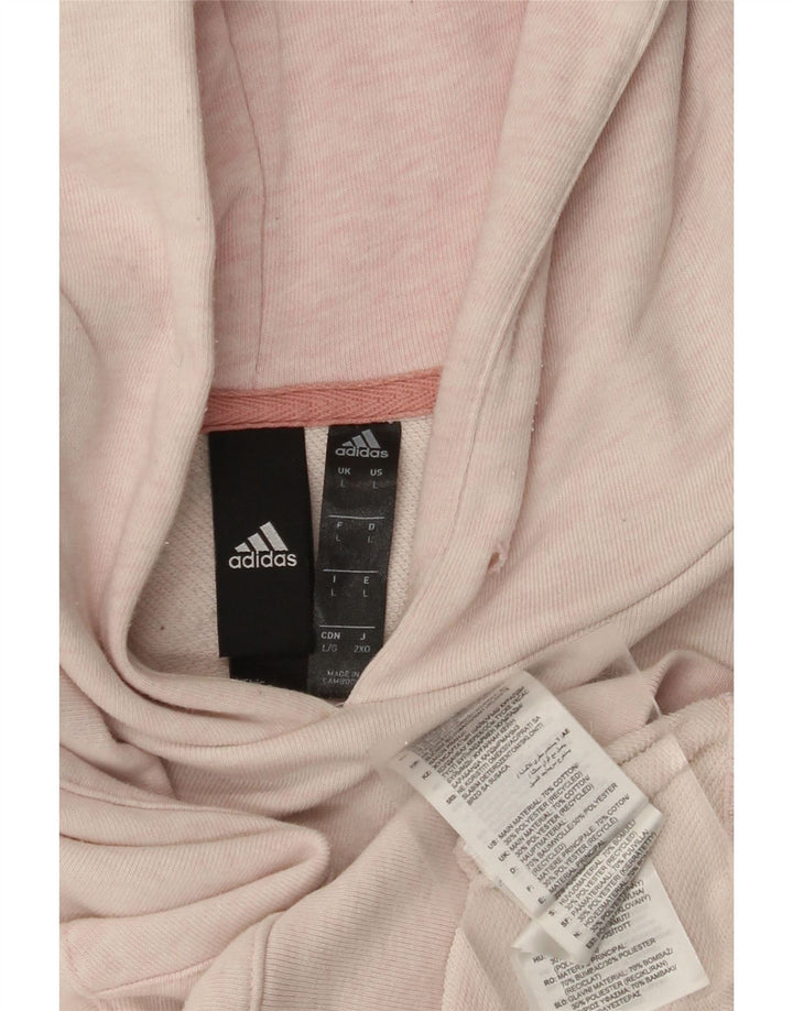 ADIDAS Pull à capuche pour homme Grand coton rose