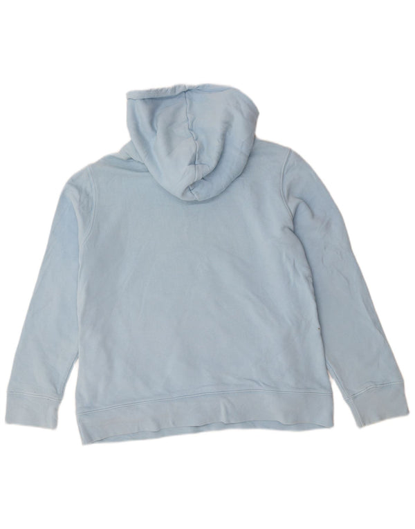 Adidas Pull à capuche graphique pour femme UK 14 Grand Bleu Coton