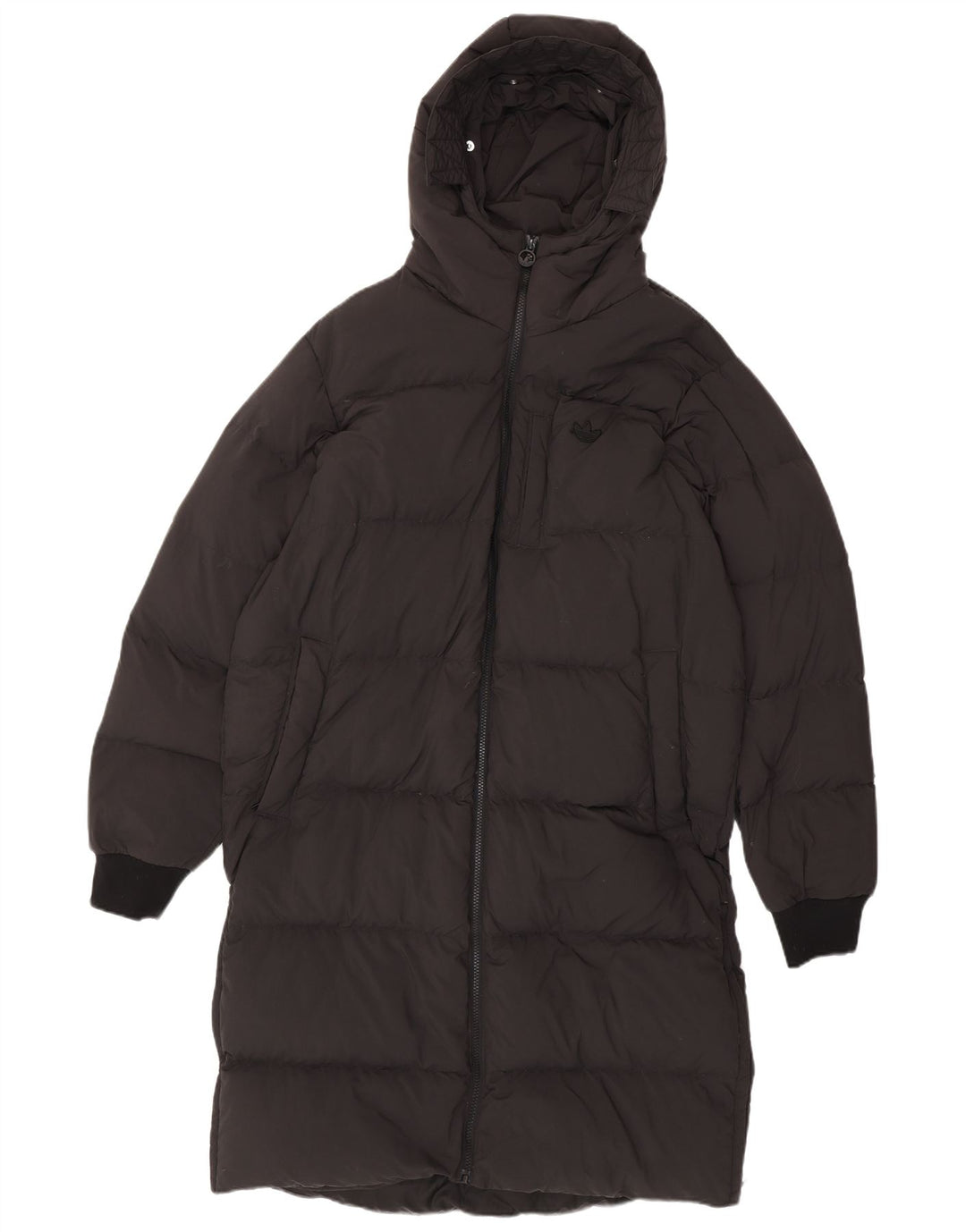 Adidas Manteau rembourré à capuche pour homme UK 38 Gris moyen Polyamide
