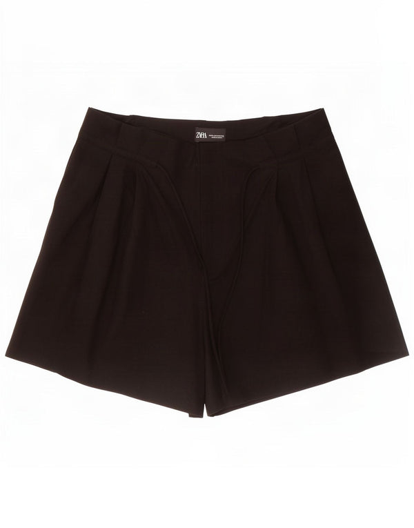 Zara Short décontracté taille haute pour femme Medium W28 Noir Viscose