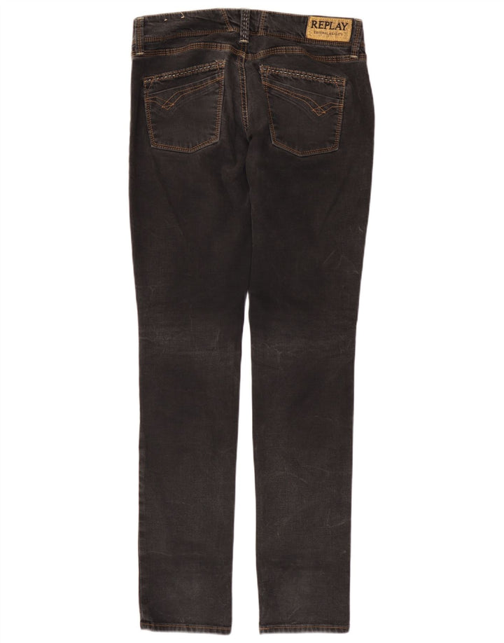 Replay Jean Slim Femme W29 L34 Gris Coton