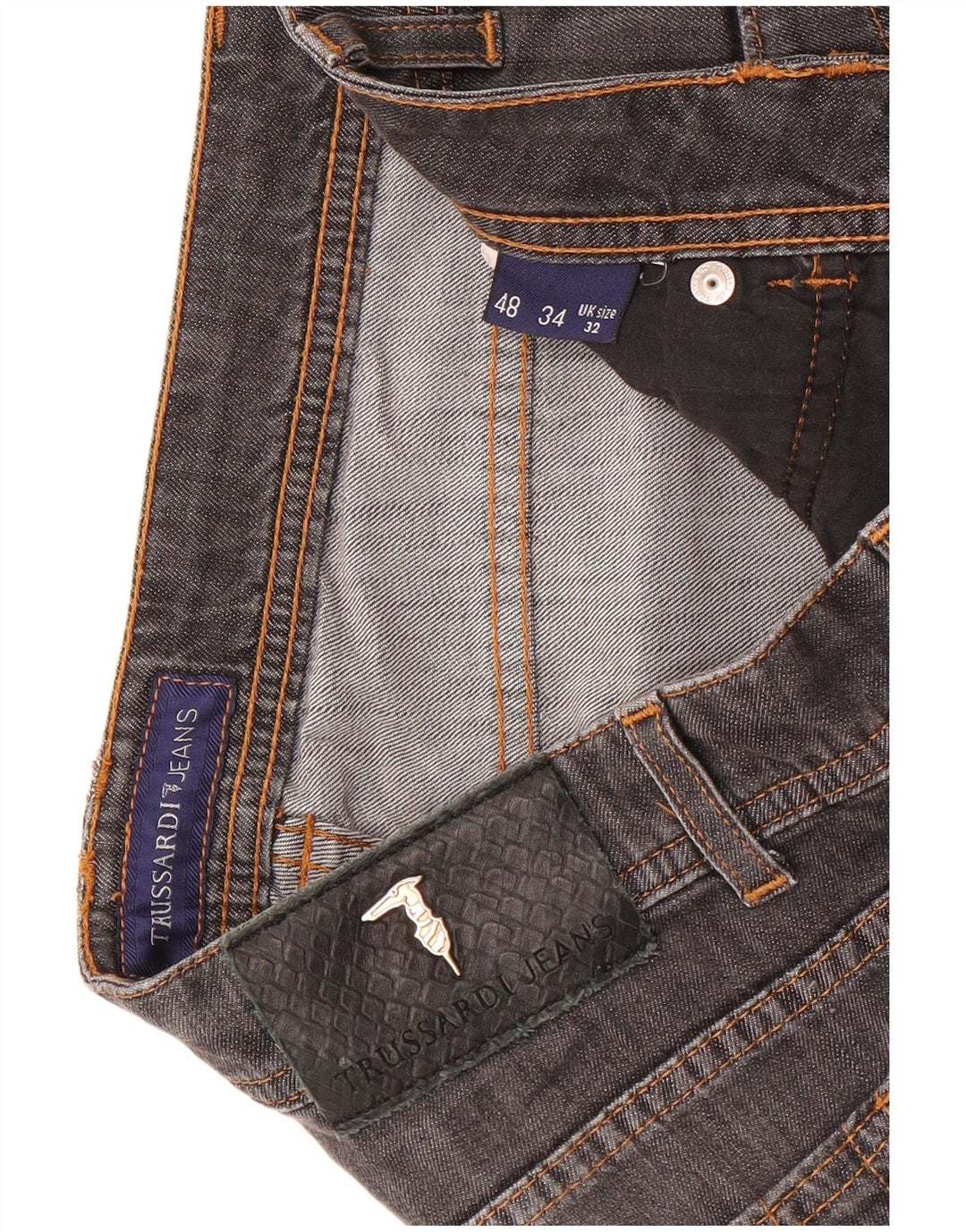Trussardi Jean Droit W32 L29 Gris Homme