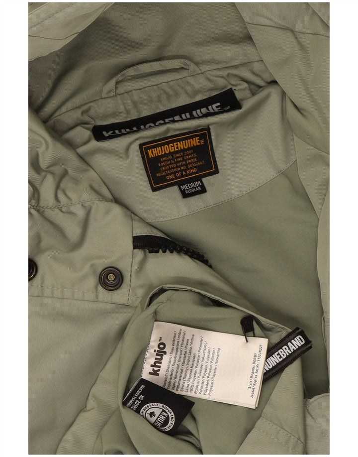 KHUJO Veste utilitaire à capuche pour femme UK 14 Polyester vert moyen