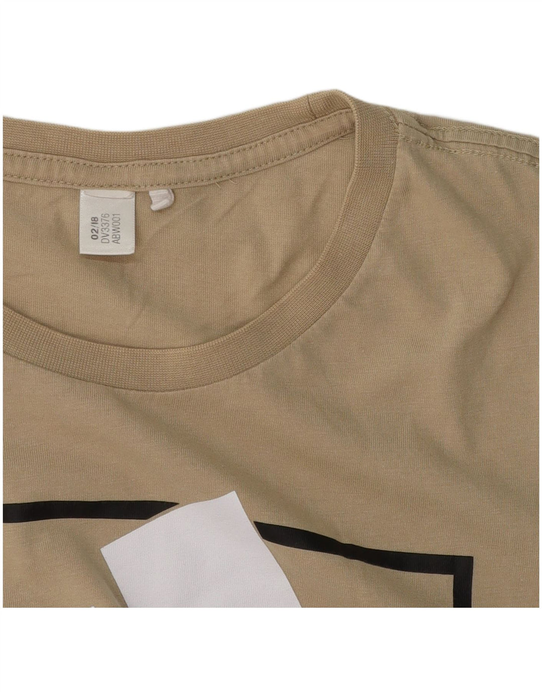 Adidas T-shirt graphique pour homme, grand, beige