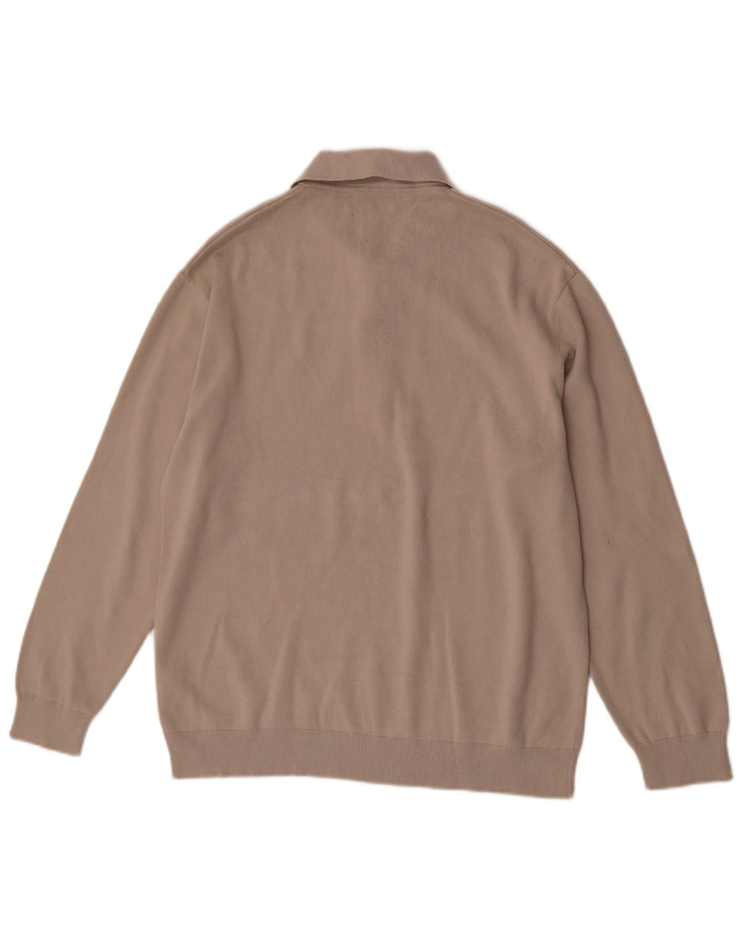 Cos Pull décontracté à col polo pour homme en coton beige moyen