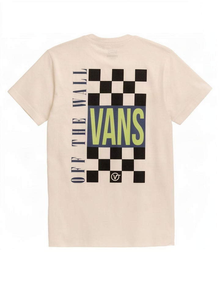 Vans T-shirt graphique pour hommes, petit haut en coton blanc