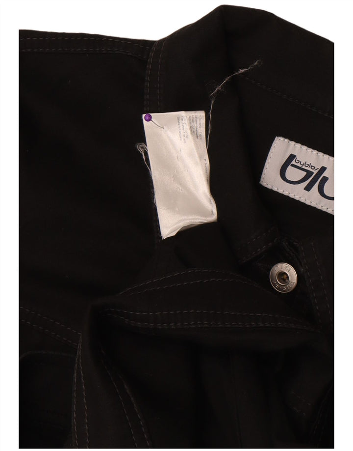 Byblos Blouson Bomber Femme IT 50 XL Noir Coton