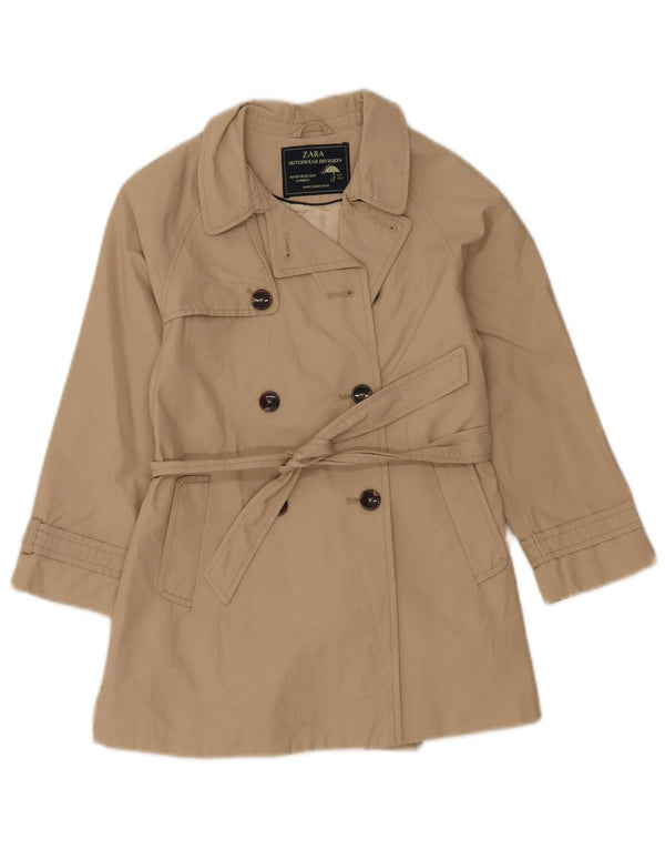 Zara Imperméable Filles 7-8 ans Beige Coton