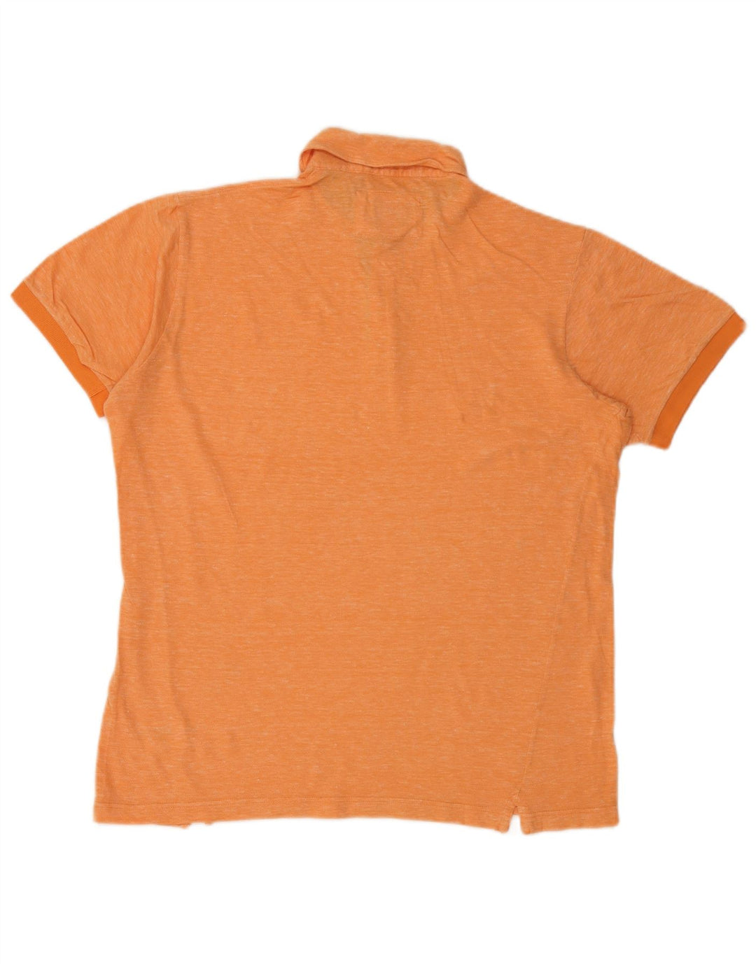 Boggi Polo Homme Large Orange Moucheté Coton