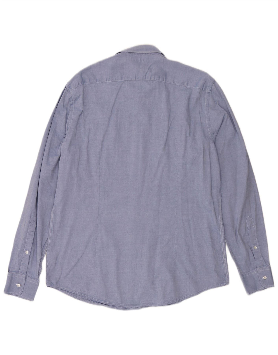 Trussardi Jeans Chemise Homme Taille 43 XL Bleu Coton