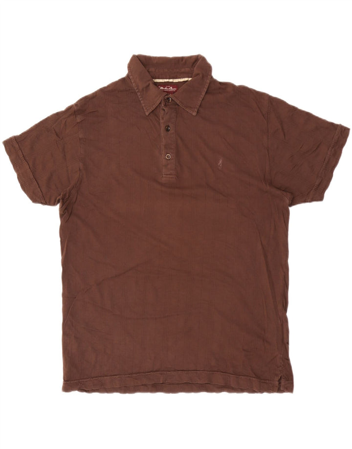 Marlboro Classics Polo Homme Large Marron Rayé