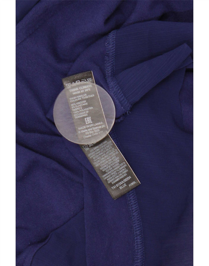 Marks & Spencer Chemisier pour femme UK 16 Large Bleu marine Viscose