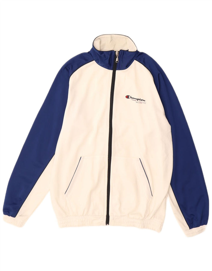CHAMPION Veste de survêtement pour garçon 13-14 ans XL Blanc Colourblock