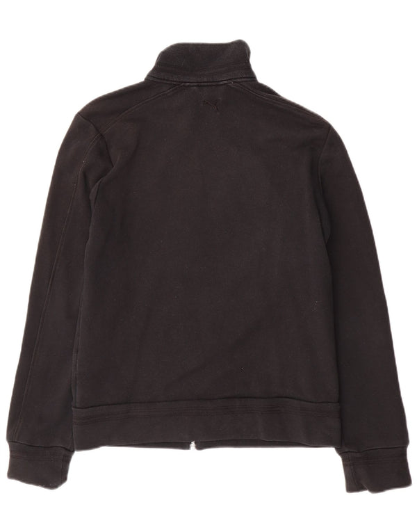 Puma Veste de survêtement graphique pour femme UK 12 Coton noir moyen