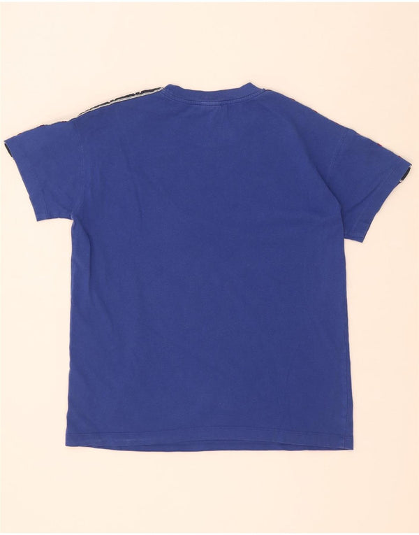Champion T-Shirt Graphique Homme Petit Bleu Colorblock Coton