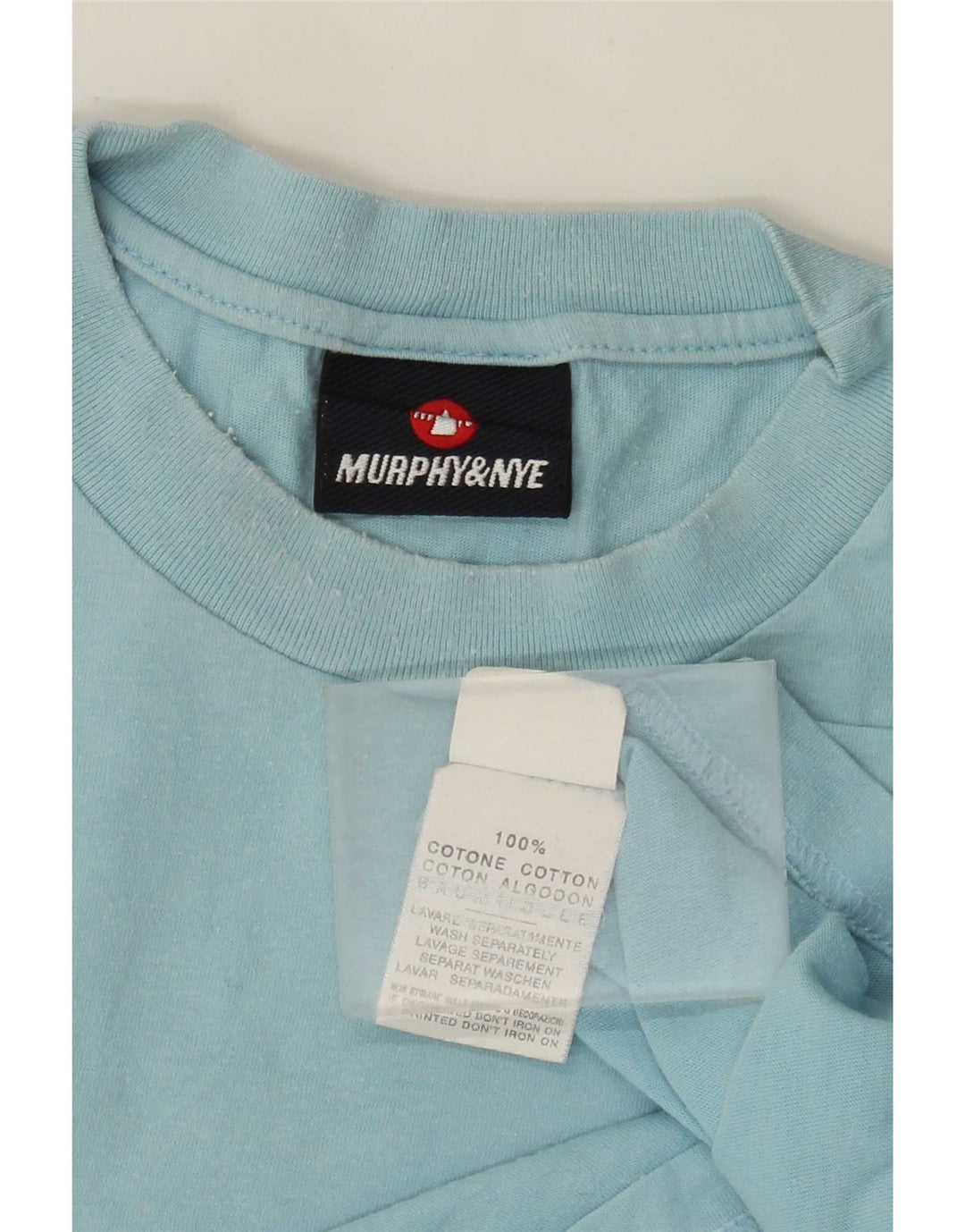 Murphy & Nye T-shirt graphique pour homme en coton bleu moyen