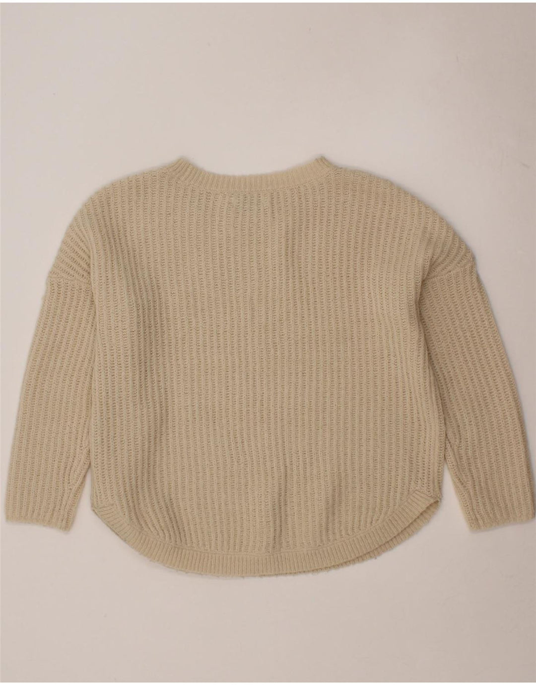 ONLY Womens Boat Neck Jumper Sweater UK 14 Medium Off White Vintage Only and Second-Hand Only from Messina Hembry 