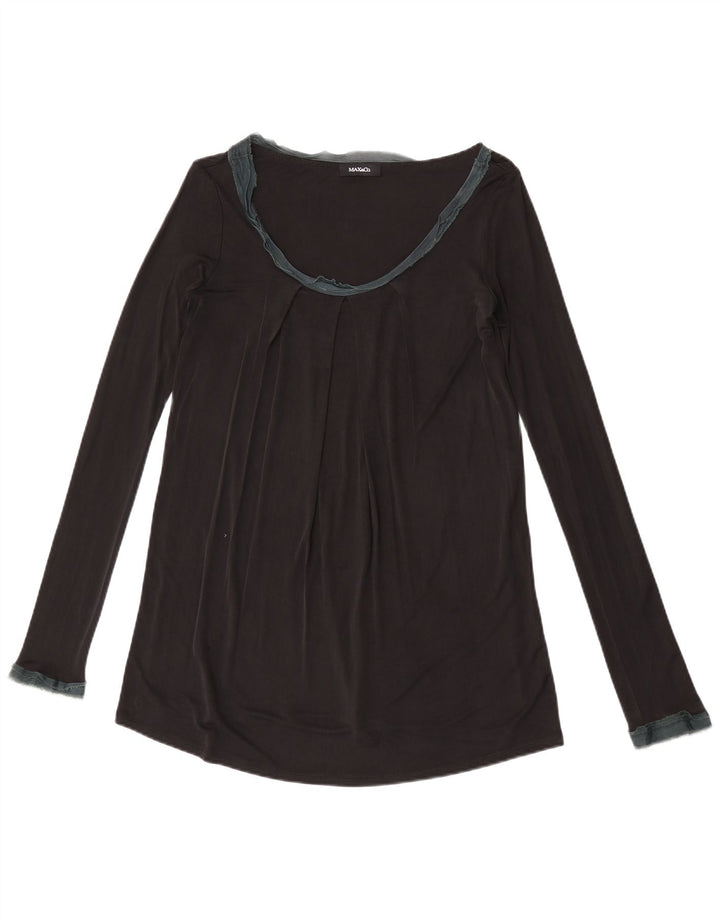 Max & Co. Haut à manches longues pour femme UK 12 Medium Noir
