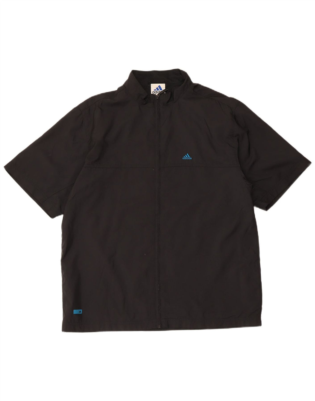 Adidas Veste de survêtement à manches courtes pour homme Petit noir Polyester