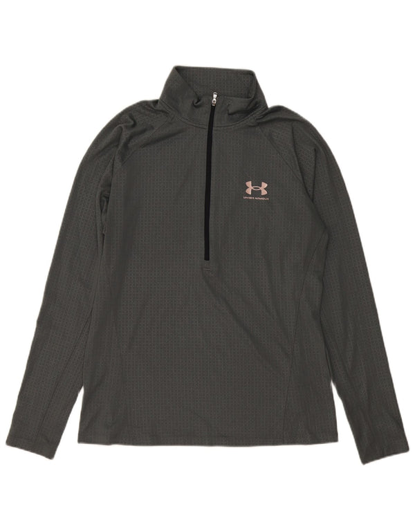Under Armour Haut de Survêtement Heat Gear Pull Homme Gris Vichy Large