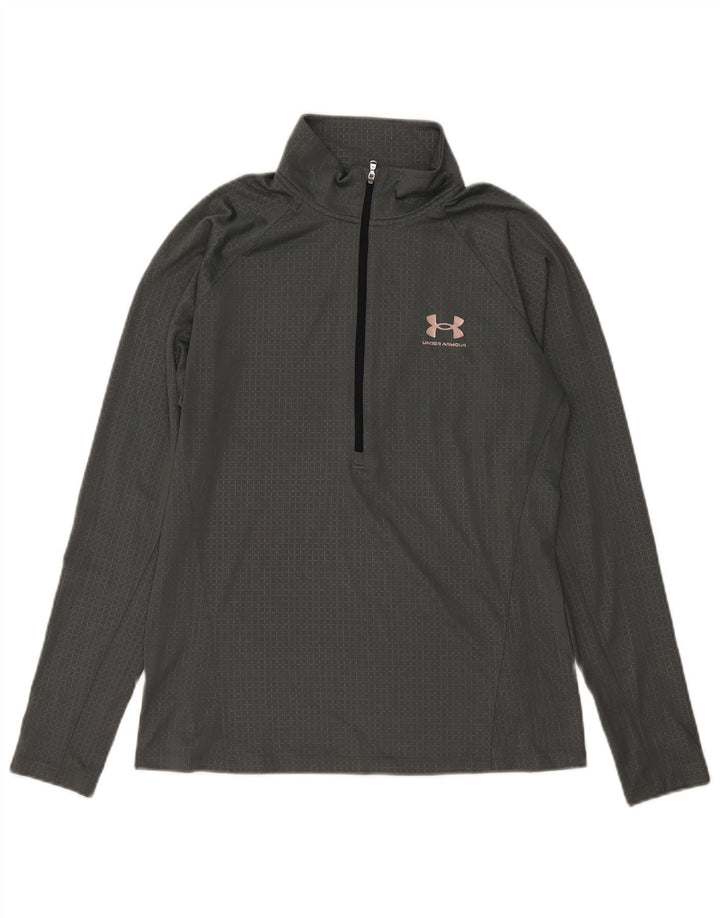 Under Armour Haut de Survêtement Heat Gear Pull Homme Gris Vichy Large