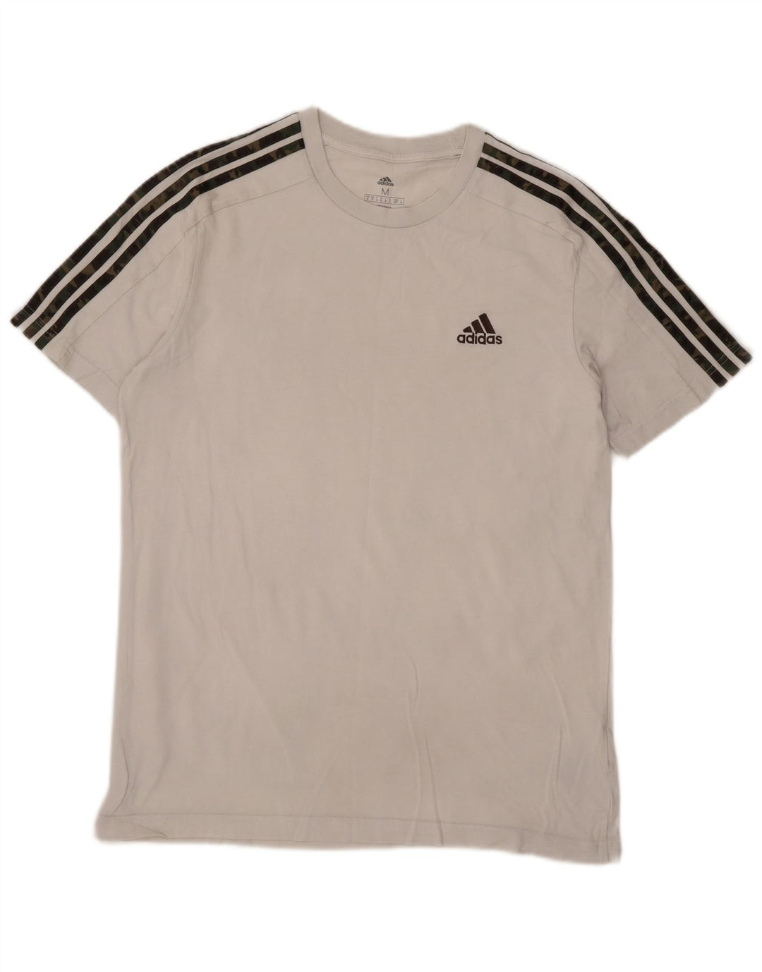 Adidas T-Shirt Homme Blanc Moyen Coton