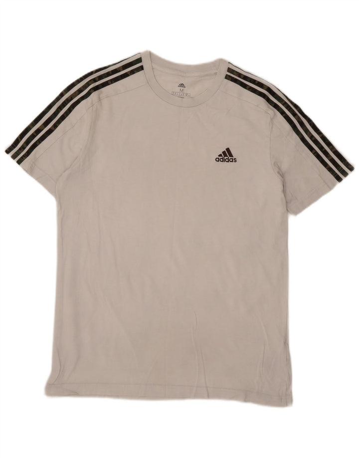 Adidas T-Shirt Homme Blanc Moyen Coton