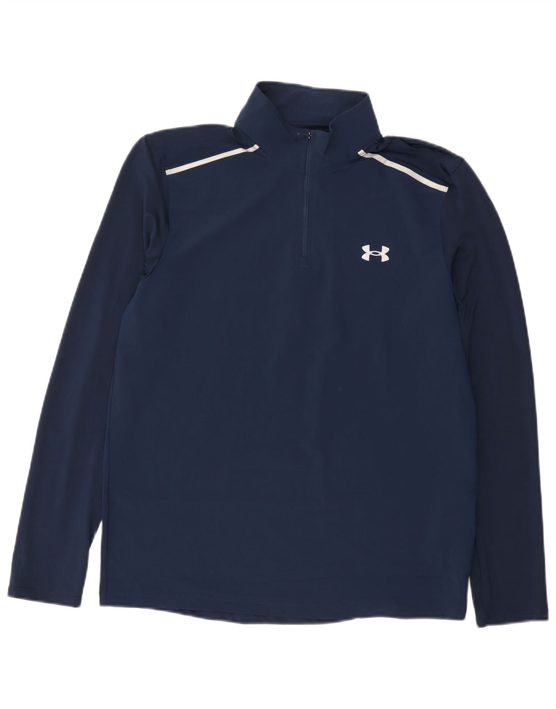 Under Armour Haut de Survêtement Graphic Zip Neck Pullover Homme Bleu Marine Moyen