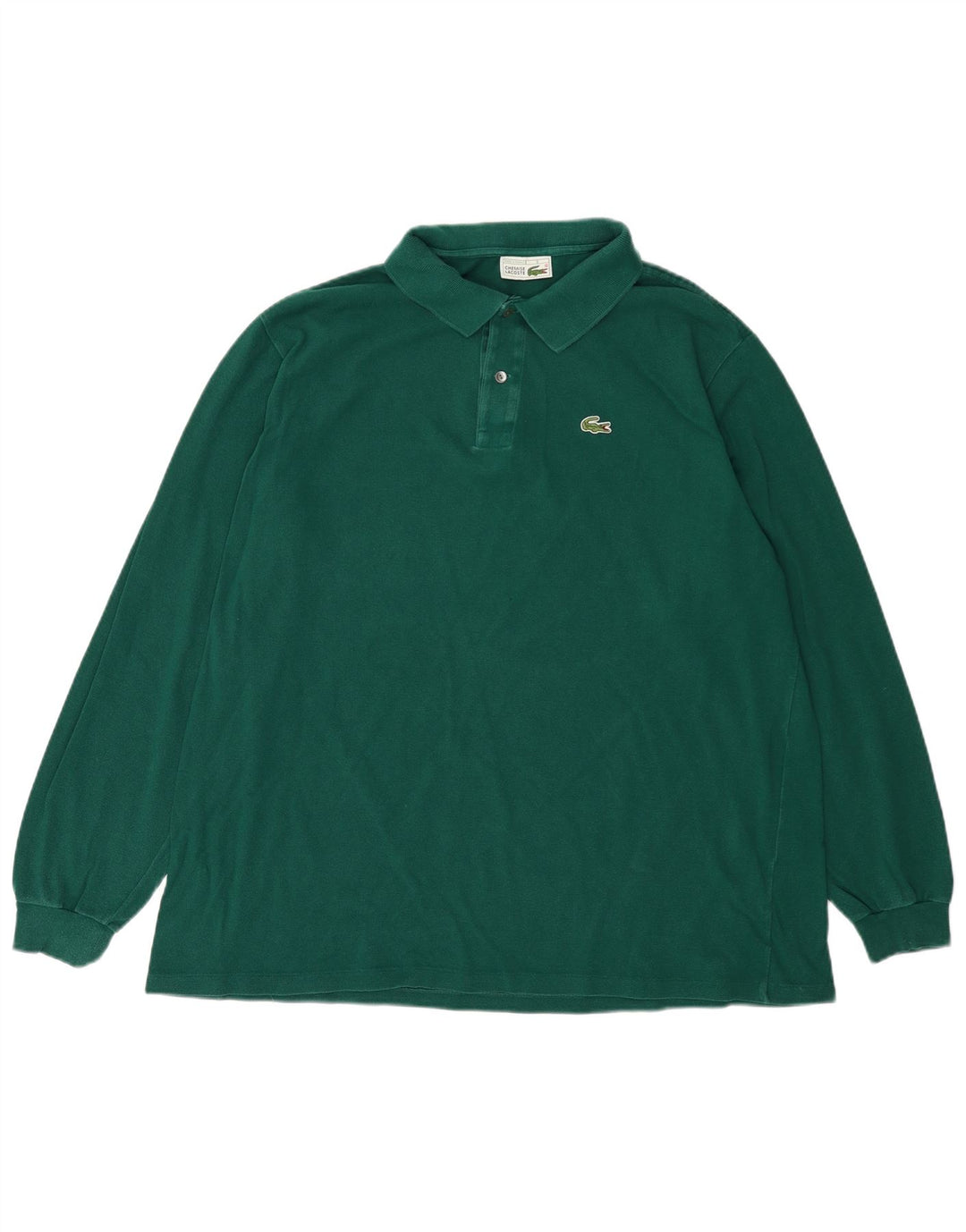LACOSTE Polo à manches longues pour homme Taille 8 3XL Coton vert