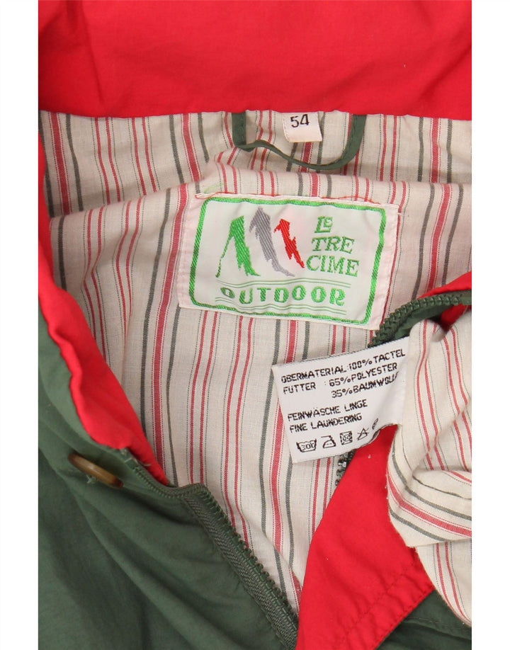 veste utilitaire à capuche vintage pour hommes IT 54 2XL Vert Tactel