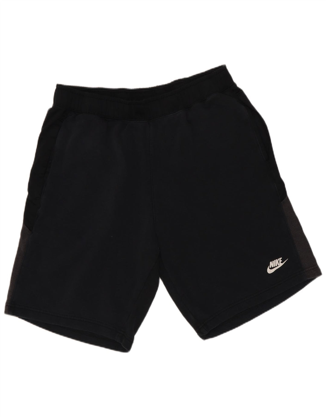 Nike Short de sport pour homme en coton color block Noir Taille L