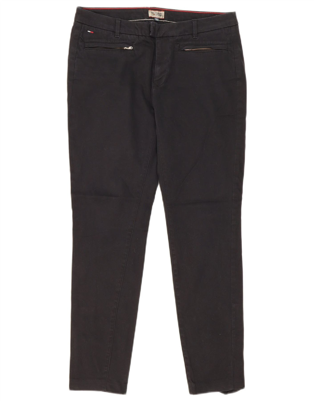 TOMMY HILFIGER Womens Slim Suit Trousers W29 L27 Black