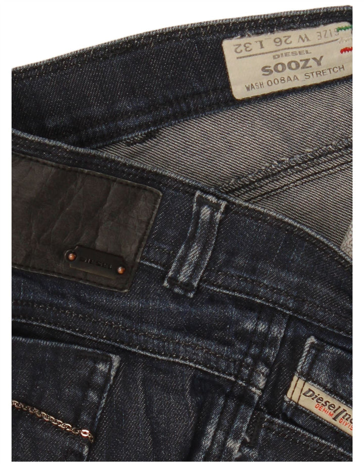 Jean Diesel Femme Soozy Bootcut W26 L32 Bleu Marine Coton