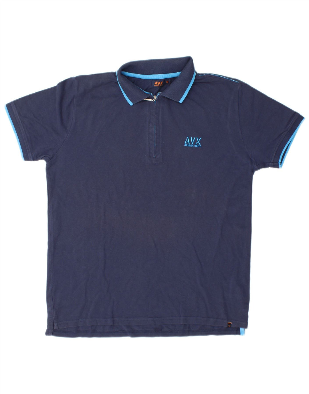 AVIREX Polo Homme Bleu Marine Moyen Coton