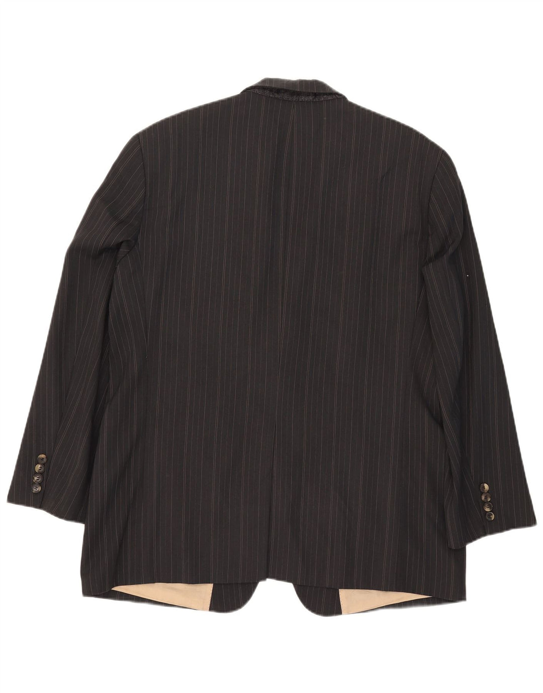 Hugo Boss Veste blazer à 3 boutons pour homme IT 40 Large laine rayée grise