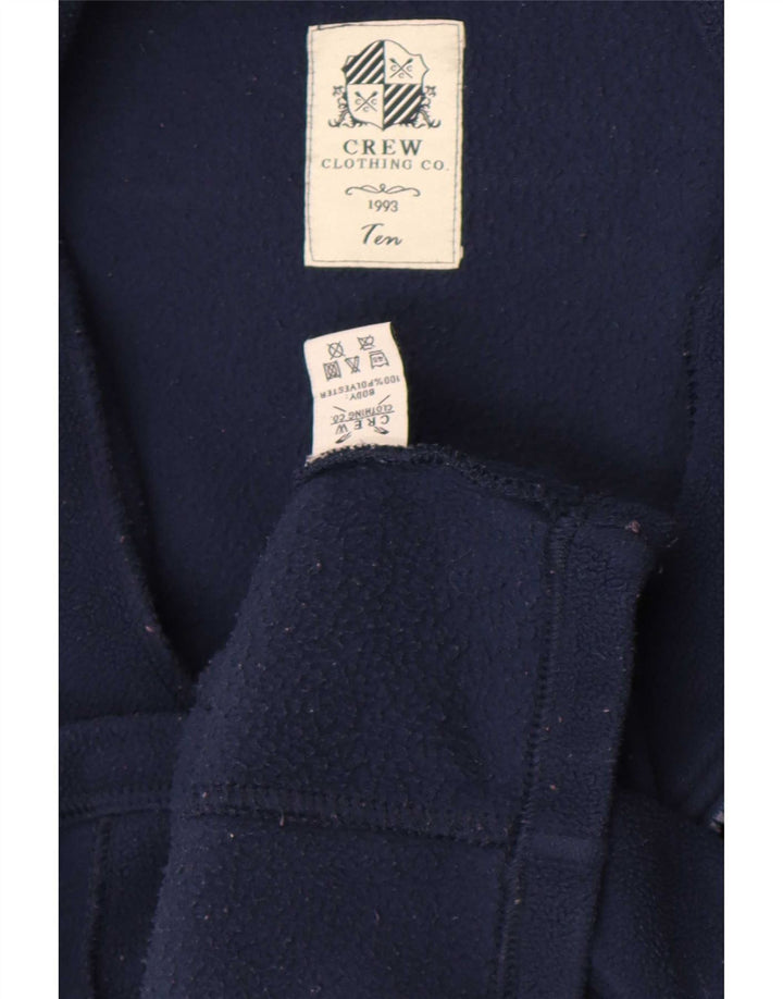 Crew Clothing Veste polaire pour femme UK 10 Small Bleu marine Polyester