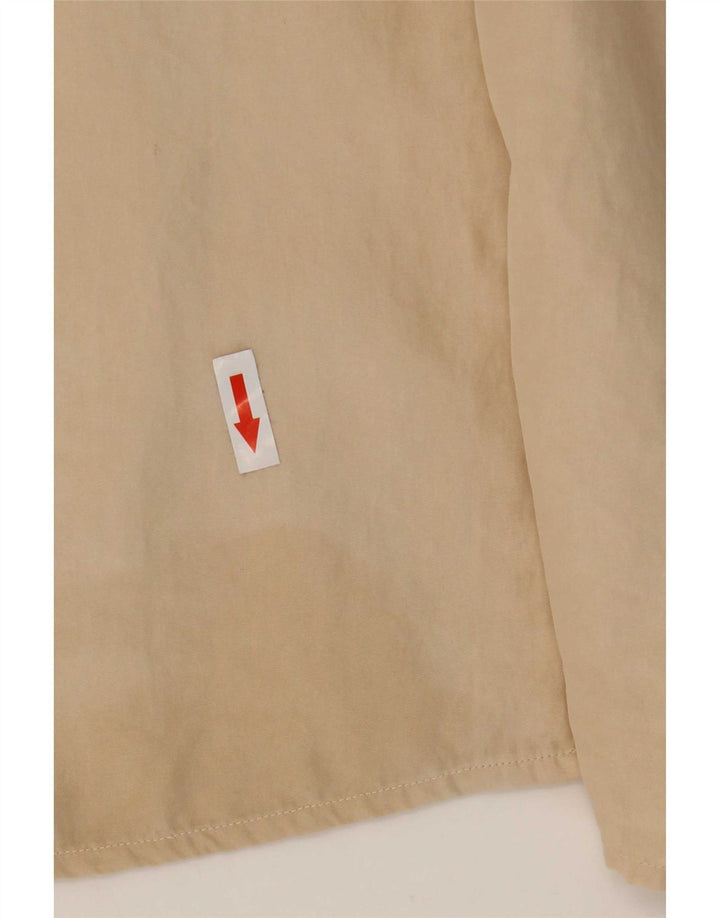 Chemisier chemise femme vintage IT 48 XL Soie Beige