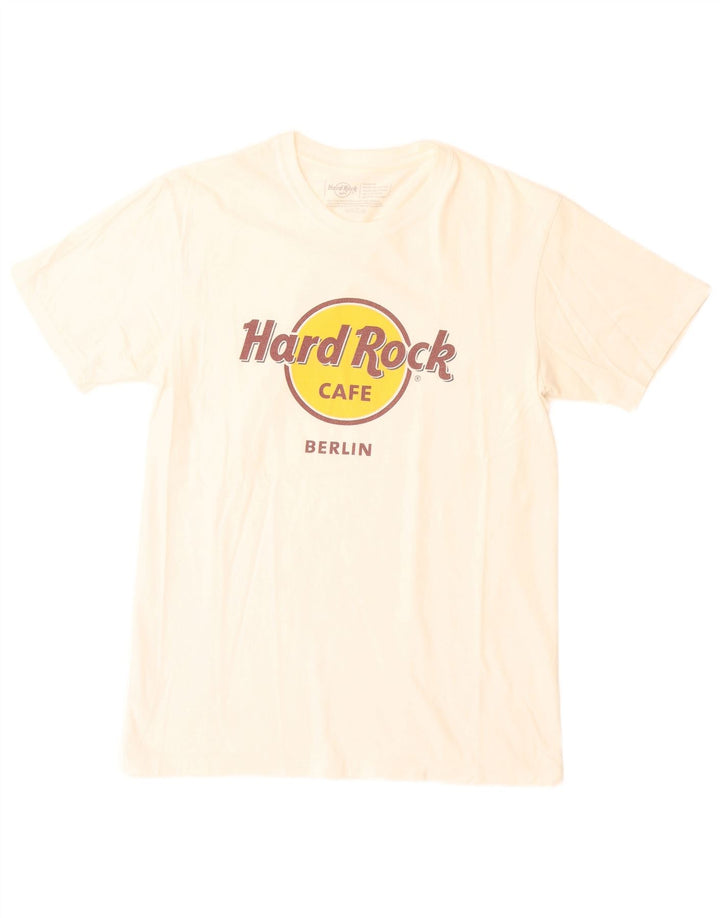Hard Rock Cafe T-shirt graphique Berlin pour homme en coton blanc moyen