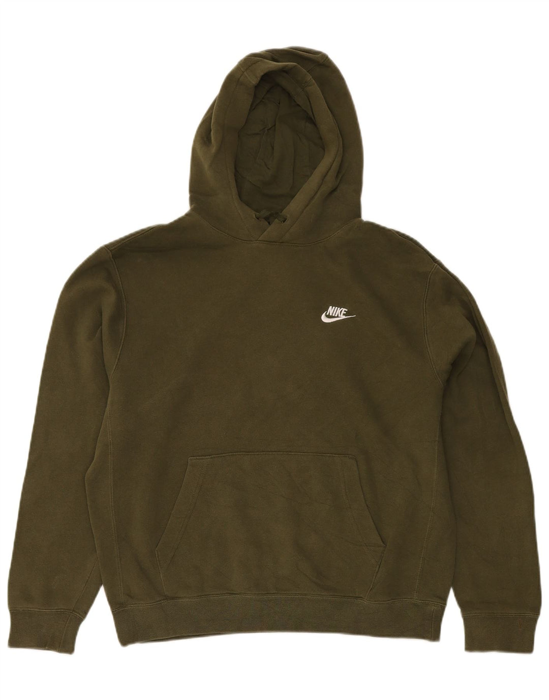 Nike Pull à capuche en coton kaki moyen pour homme